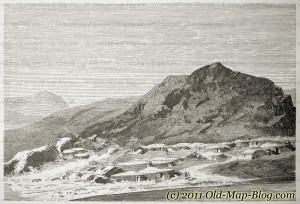 Armenian_Village_at_Araxes - 19th_century_engraving