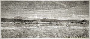 Coast of Troy, Turkey  - 19th century engraving 
