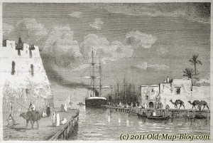Harbour_of_La_Coletta, Tunis - 19th_century_engraving