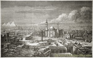 Kairo, Egypt – old engraving