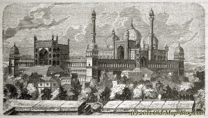 Mosque_in_Dehli - 19th_century_engraving