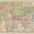 120 year old German map of Alexandria