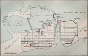 Old Map of 1st Century Alexandria