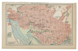 Old Map of Washington DC dated 1894