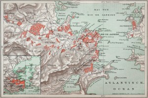 Old Map - 19th century - Rio de Janero - Brazil - South America