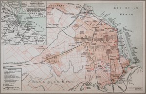 Old Map - 19th century - Buenos Aires - Argentinia