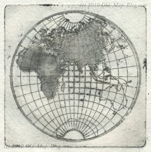 Intaglio Print of the Eastern Hemisphere Intaglio Print of the Eastern Hemisphere