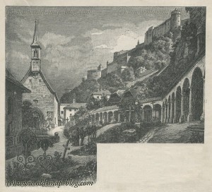 St. Peter's Graveyard - Salzburg - Austria - 19th century engraving