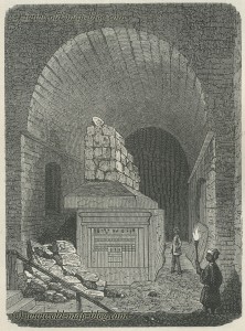 Tomb of Apis in the Serapeum - Egypt - 19th century print