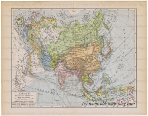 Asia - Political - Boundaries - old map