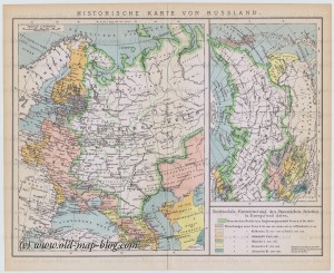 Historic development of Russia - old map