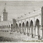 Mosque in Algiers – old engraving