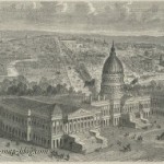 Capitol in Washington – United States – 19th Century Print