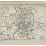 Map of ancient Rome – 19th century – Italy, Rome