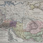 Germany and the Illyrian provinces of the Roman Empire – Old map – 19th century