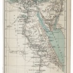 old 19th century map of Ancient Egypt