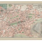 Old 19th Century Map of Edinburgh