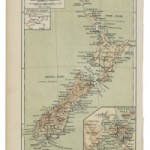 old 19th century map Newzealand