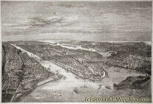 New York - old print